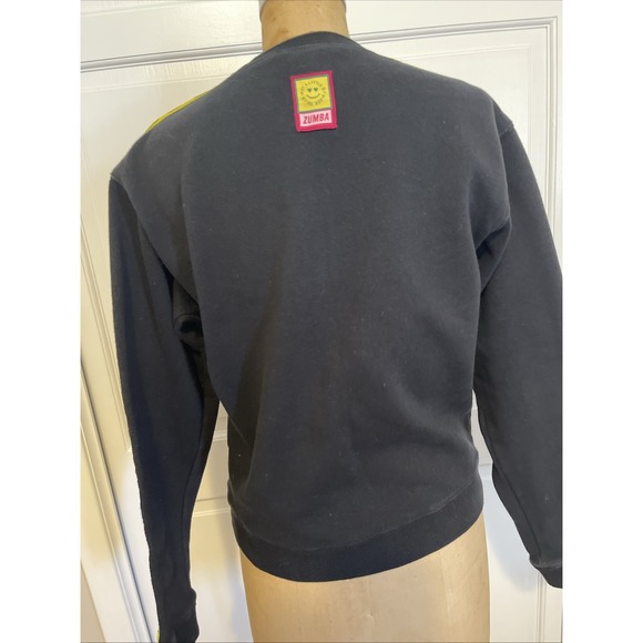 Zumba Adult Small Black Gym‎ Fitness Activewear Pullover Sweatshirt - Picture 5 of 12